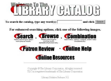 Search Selection Page